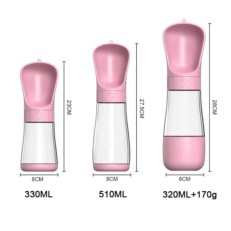 2-in-1 Portable Pet Water Bottle & Food Container