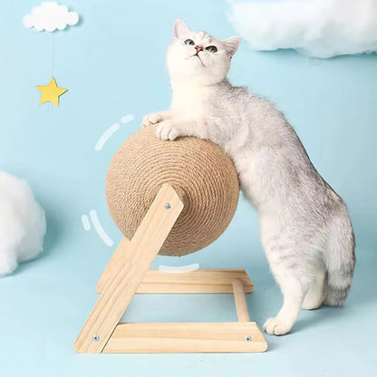 Sisal Rope Cat Scratching Ball Toy