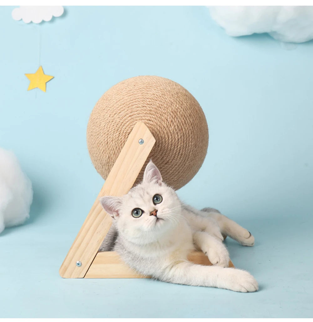 Sisal Rope Cat Scratching Ball Toy