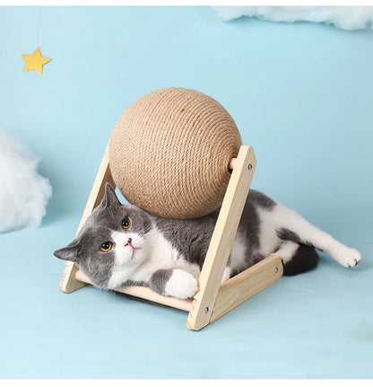 Sisal Rope Cat Scratching Ball Toy