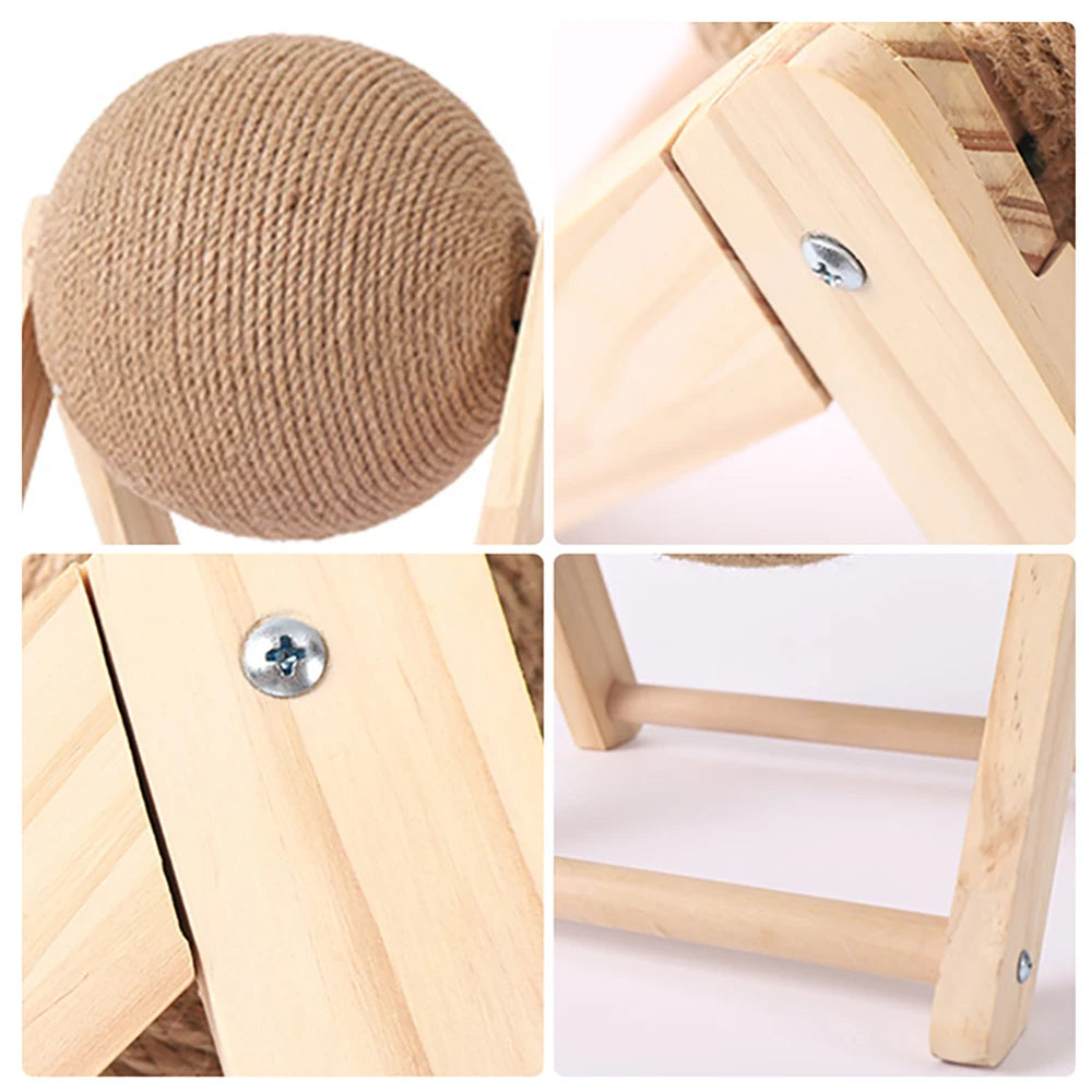 Sisal Rope Cat Scratching Ball Toy