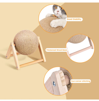 Sisal Rope Cat Scratching Ball Toy