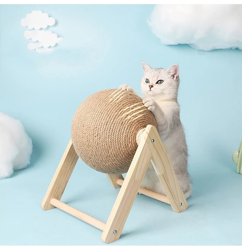Sisal Rope Cat Scratching Ball Toy