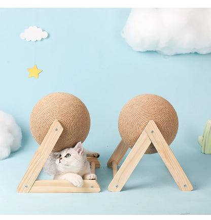 Sisal Rope Cat Scratching Ball Toy