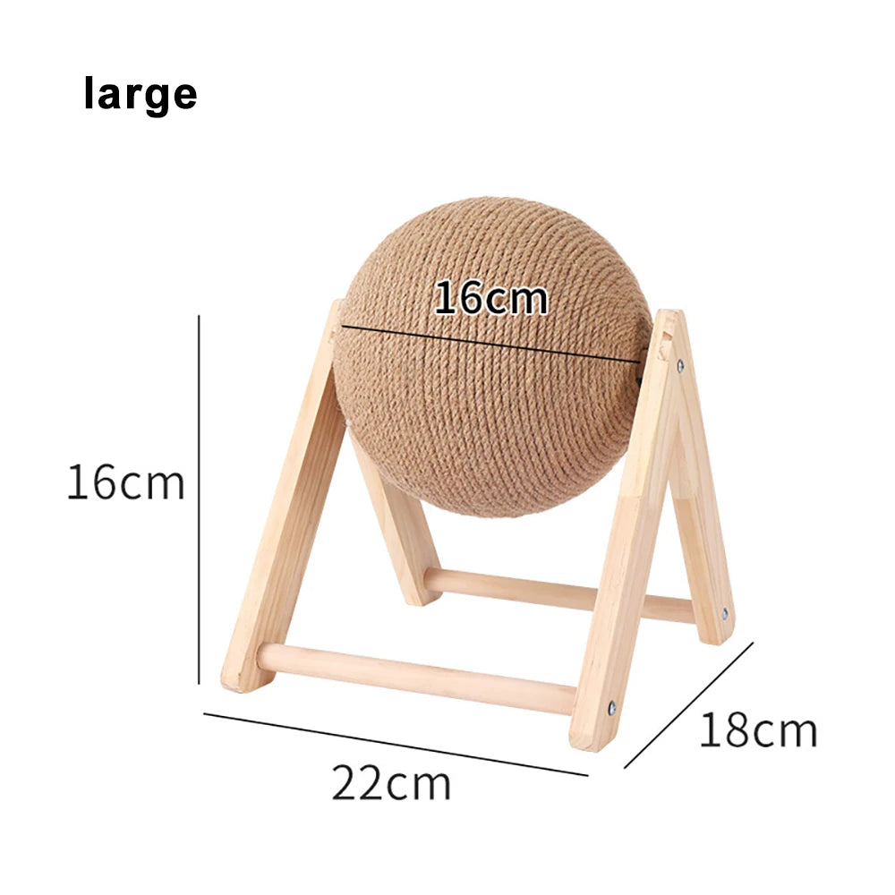 Sisal Rope Cat Scratching Ball Toy