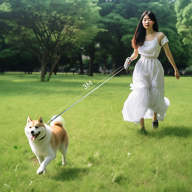 LED Wearable Retractable Leash with Touch Dimming