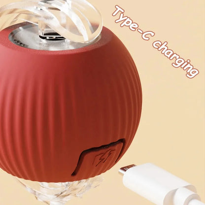 Rechargeable Smart Rolling Cat Toy – Faux Tail Mouse Simulation Ball