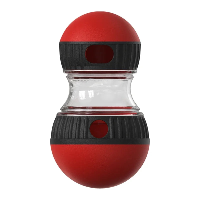Interactive Dog IQ Toy – Elliptical Rolling Treat Dispensing Ball