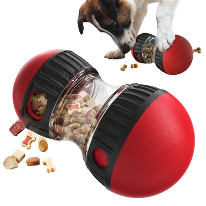 Interactive Dog IQ Toy – Elliptical Rolling Treat Dispensing Ball