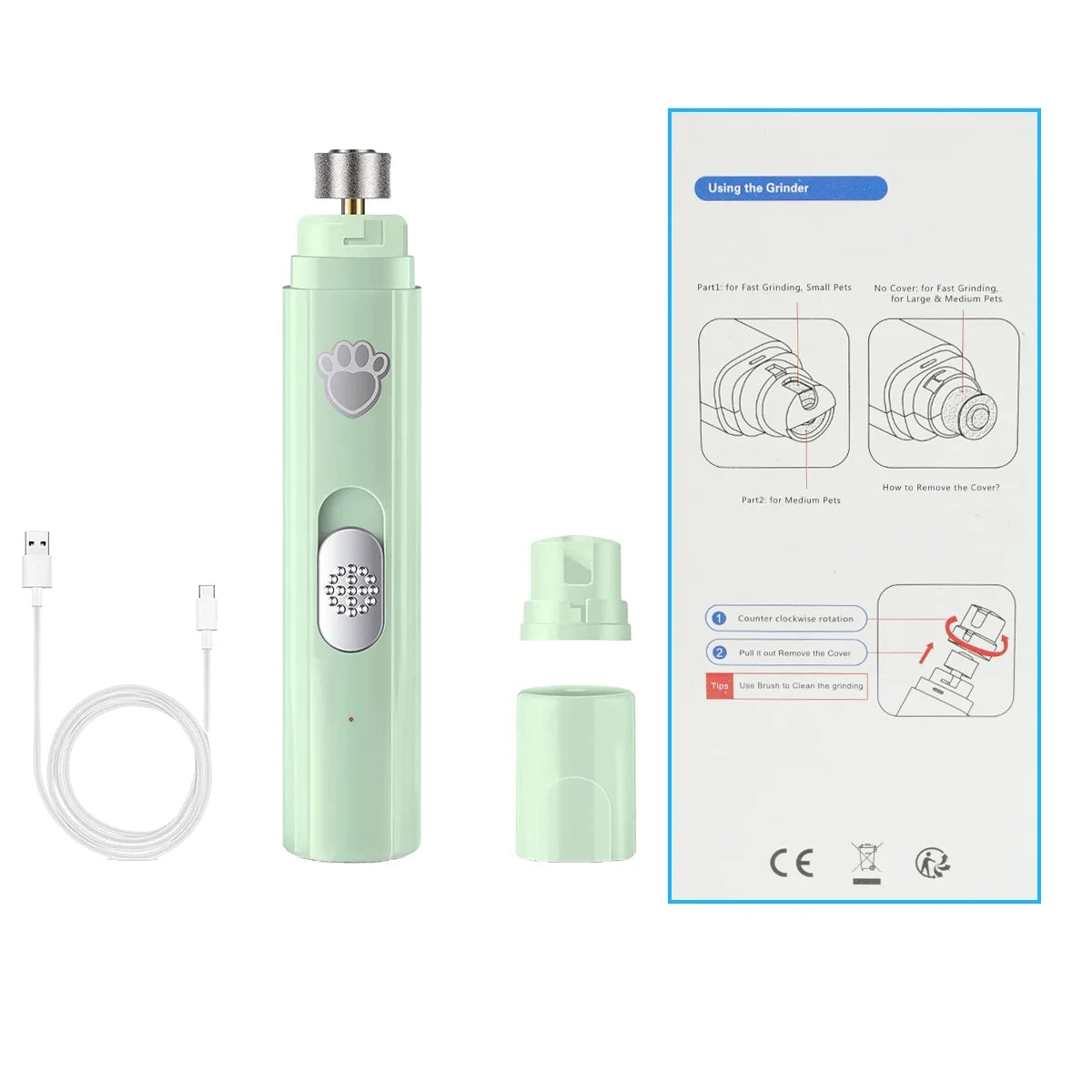 Rechargeable Electric Pet Nail Grinder