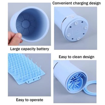 Automatic Electric Pet Paw Cleaner – Portable Quiet Dog Foot Washer
