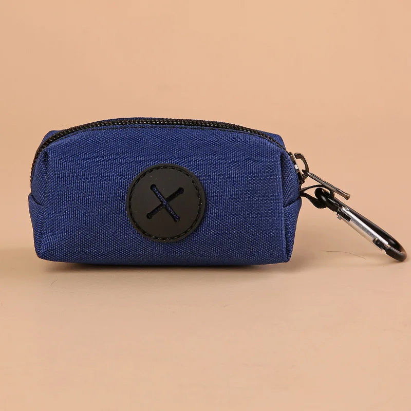 Canvas Dog Poop Bag Holder with Carabiner – Outdoor Pet Waste Dispenser