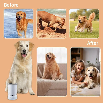 Automatic Electric Pet Paw Cleaner – Portable Quiet Dog Foot Washer