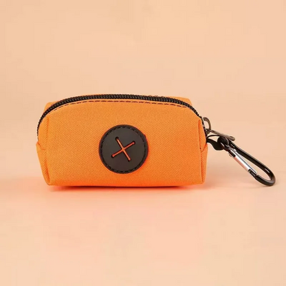 Canvas Dog Poop Bag Holder with Carabiner – Outdoor Pet Waste Dispenser