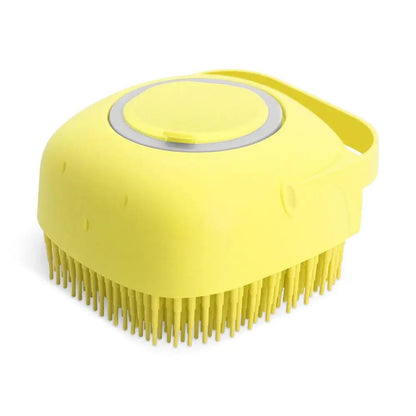 2-in-1 Pet Bathing Brush – Soft Silicone Shampoo Scrubber for Dogs & Cats