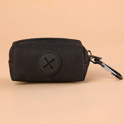 Canvas Dog Poop Bag Holder with Carabiner – Outdoor Pet Waste Dispenser