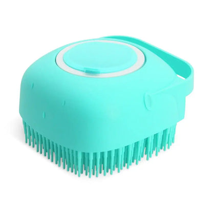 2-in-1 Pet Bathing Brush – Soft Silicone Shampoo Scrubber for Dogs & Cats