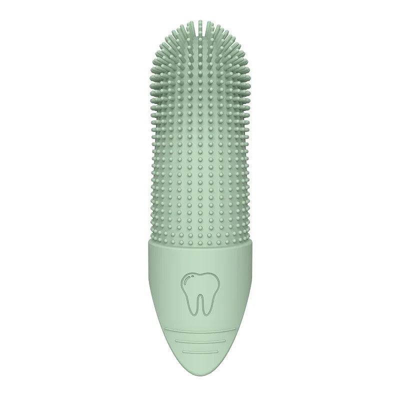 360° Silicone Finger Toothbrush for Dogs & Cats