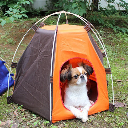 Foldable Waterproof Pet Camping Tent – Outdoor Dog & Cat Kennel