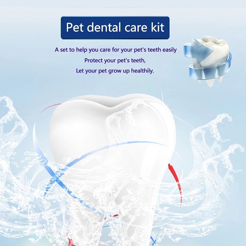 4-in-1 Dog Dental Care Kit – Toothpaste, Toothbrush & Finger Brush Set