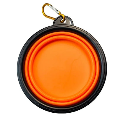 Collapsible Silicone Dog Bowl – 350ml Portable Travel Feeder