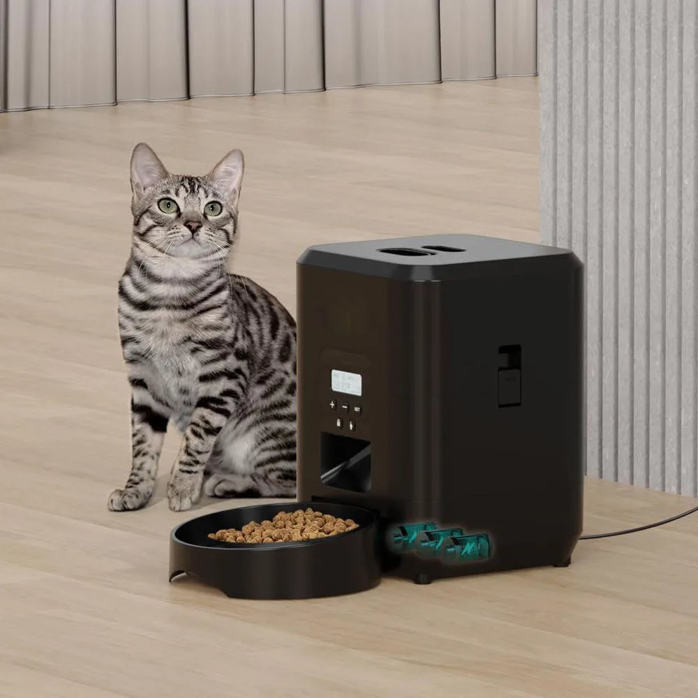 Smart Automatic Pet Feeder – Timed Slow-Feed Cat & Dog Food Dispenser