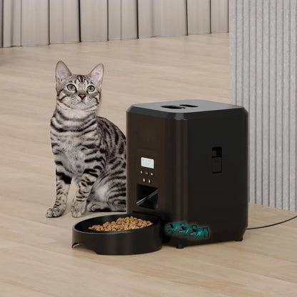 Smart Automatic Pet Feeder – Timed Slow-Feed Cat & Dog Food Dispenser
