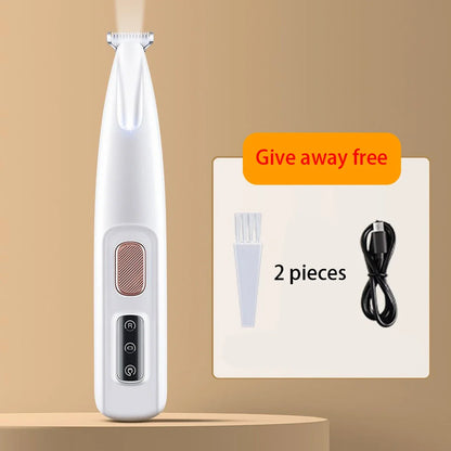 Waterproof Dog Paw Trimmer with LED Display & 18mm Wide Blade