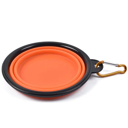 Collapsible Silicone Dog Bowl – 350ml Portable Travel Feeder