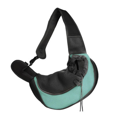Reflective Mesh Pet Shoulder Bag – Portable Travel Carrier for Cats & Small Dogs