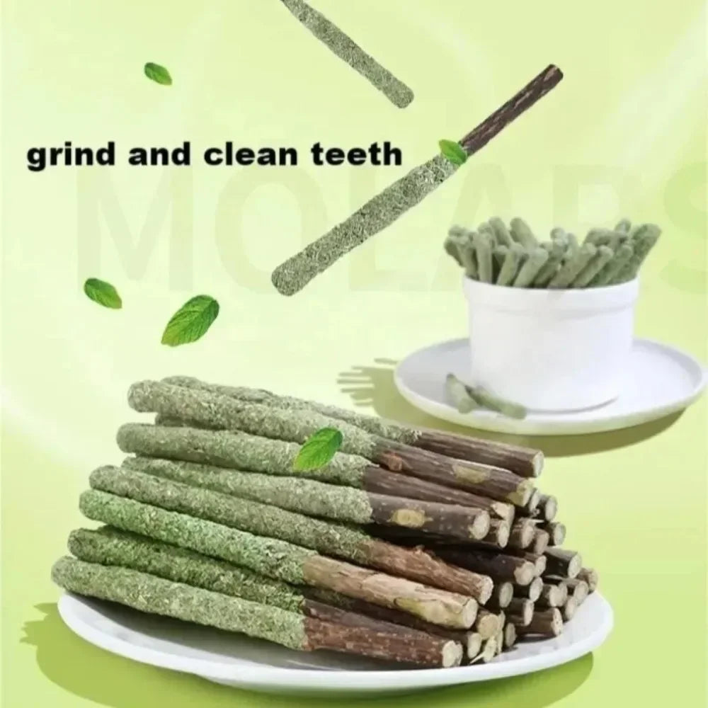 6PCS Natural Silver Vine Cat Sticks – Mint-Flavored Teeth & Scratch Toys