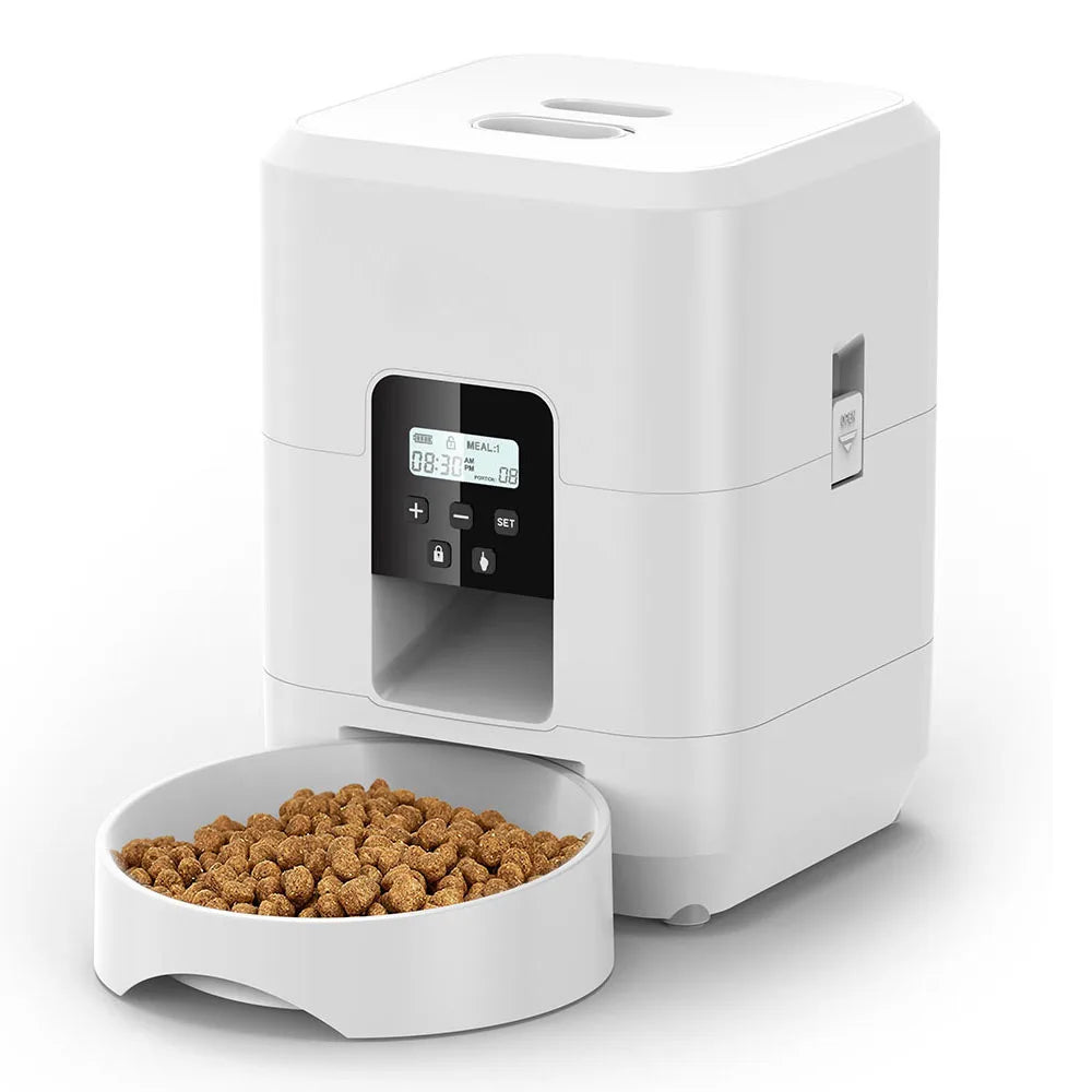 Smart Automatic Pet Feeder – Timed Slow-Feed Cat & Dog Food Dispenser