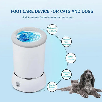 Automatic Electric Pet Paw Cleaner – Portable Quiet Dog Foot Washer