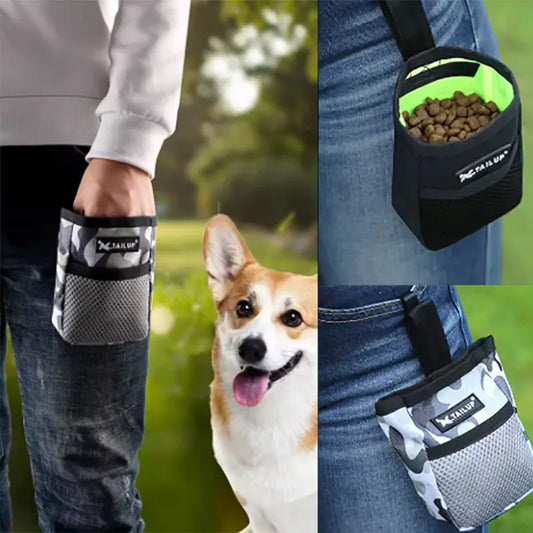 Dog Training Treat Pouch – Snack Reward Waist Bag for Puppies & Dogs