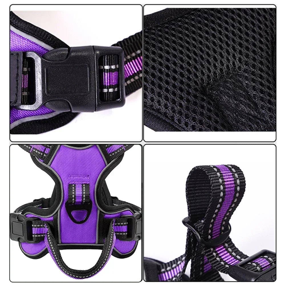 Adjustable Reflective No-Pull Dog Harness