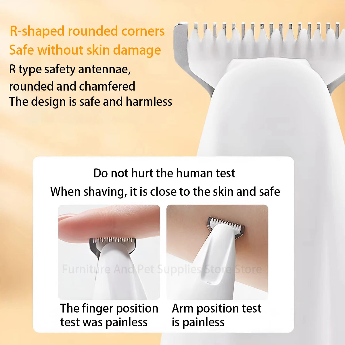 Waterproof Dog Paw Trimmer with LED Display & 18mm Wide Blade