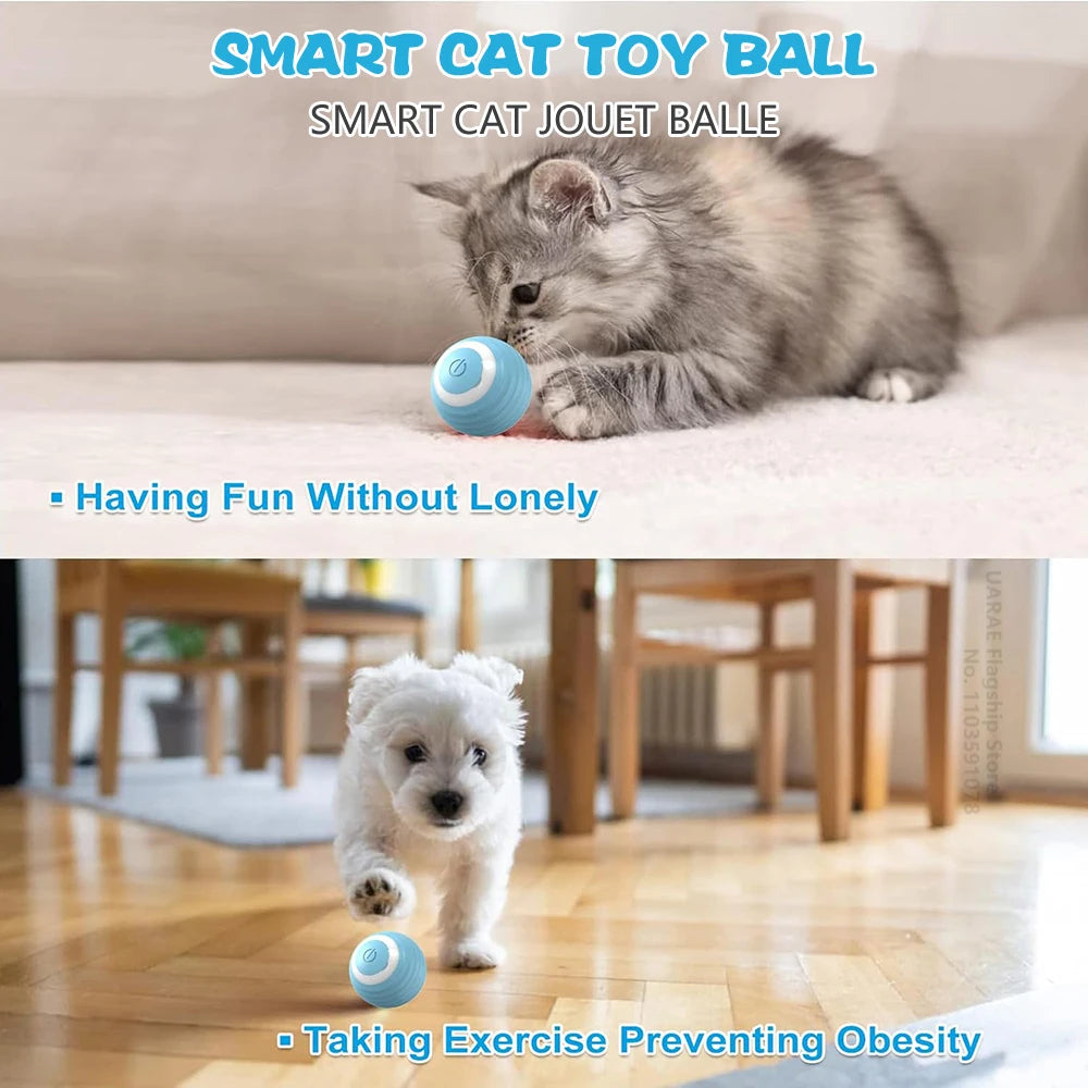 Smart Electric Rolling Cat Ball – Interactive Automatic Toy