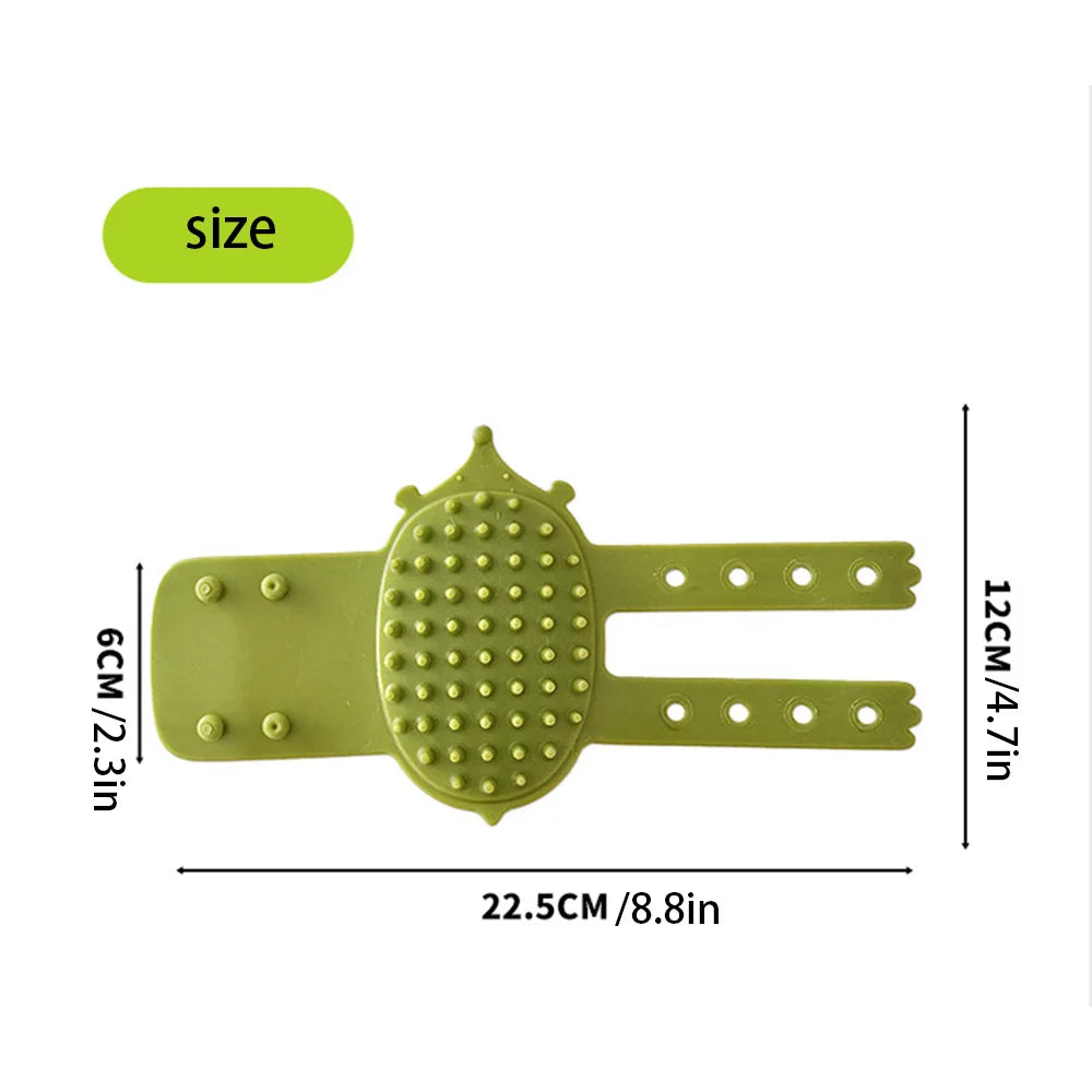 2-in-1 Cat Hair Removal & Massage Comb – Self-Cleaning Grooming Brush