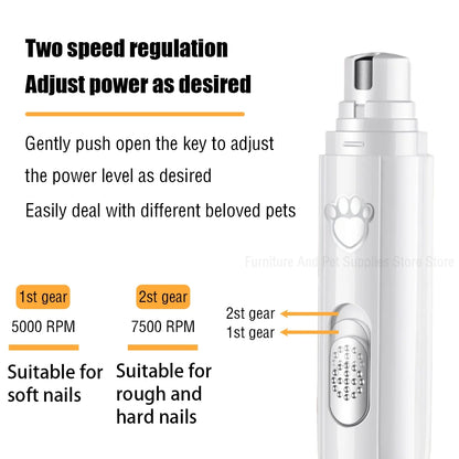 Rechargeable Electric Pet Nail Grinder