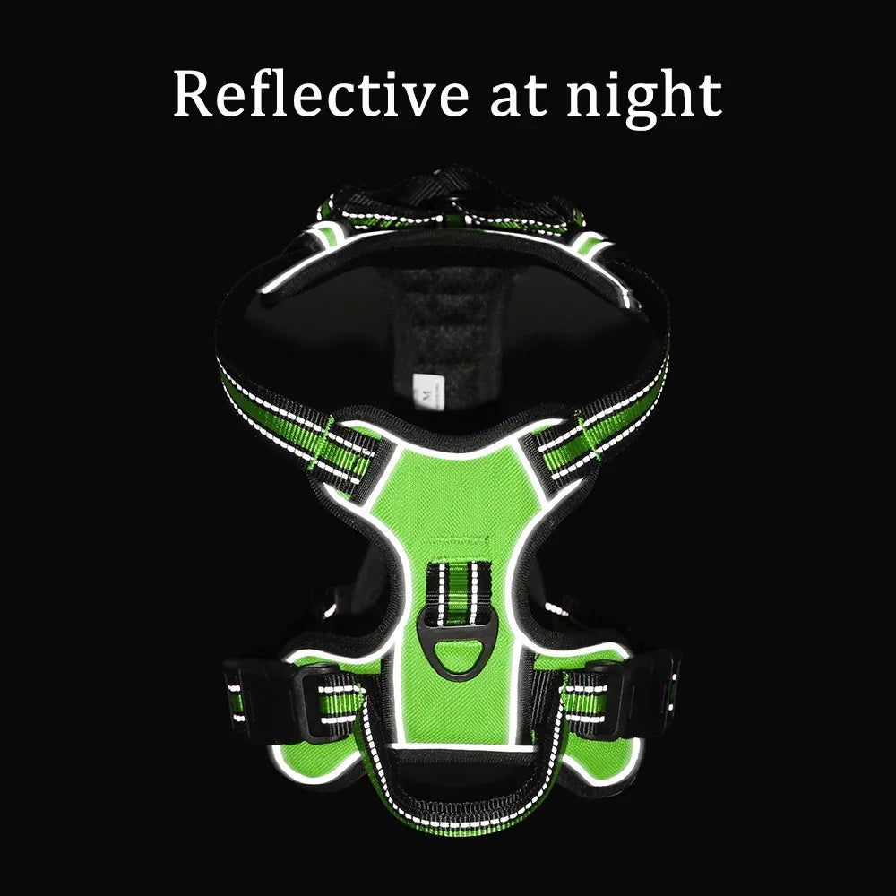 Adjustable Reflective No-Pull Dog Harness