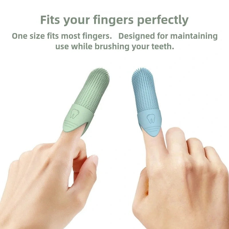360° Silicone Finger Toothbrush for Dogs & Cats