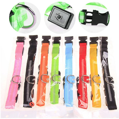 USB Rechargeable LED Glowing Dog Collar
