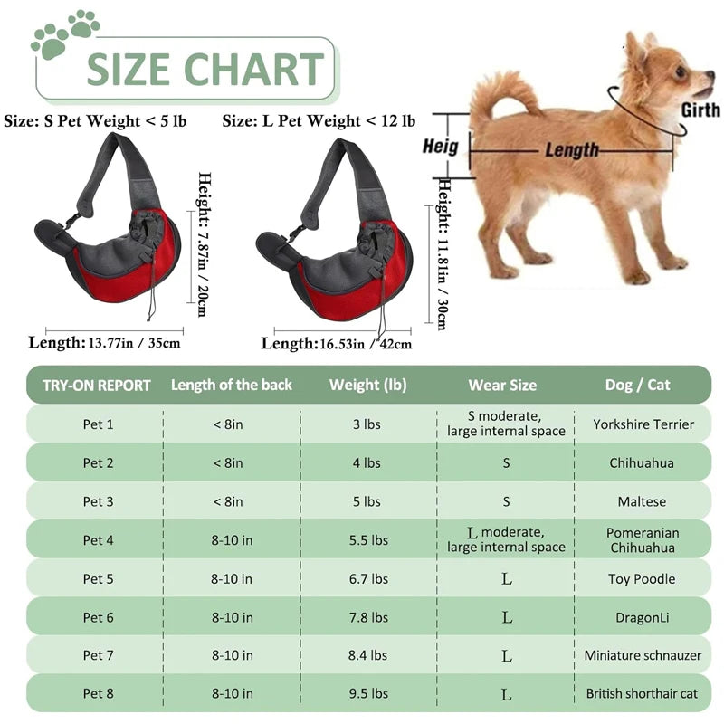 Reflective Mesh Pet Shoulder Bag – Portable Travel Carrier for Cats & Small Dogs