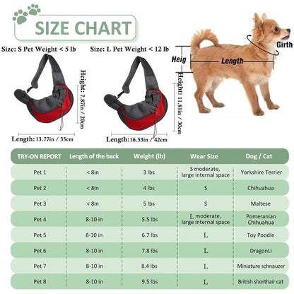 Reflective Mesh Pet Shoulder Bag – Portable Travel Carrier for Cats & Small Dogs