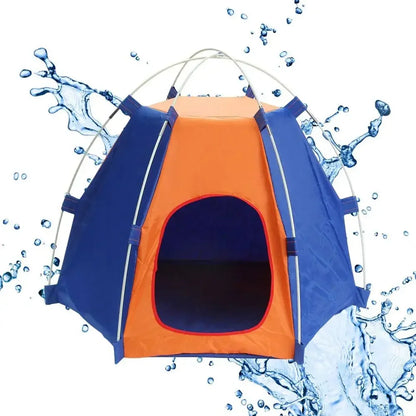 Foldable Waterproof Pet Camping Tent – Outdoor Dog & Cat Kennel