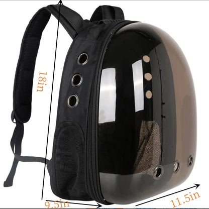 Transparent Cat Space Backpack – Breathable Travel Carrier for Pets