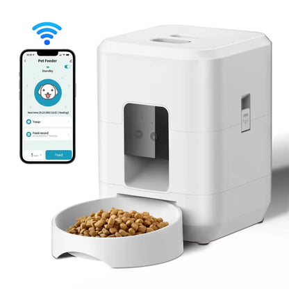 Smart Automatic Pet Feeder – Timed Slow-Feed Cat & Dog Food Dispenser