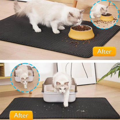 Waterproof Double-Layer Cat Litter Mat