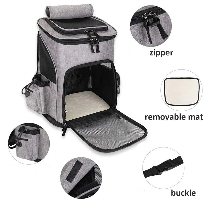 Foldable Breathable Pet Carrier Backpack