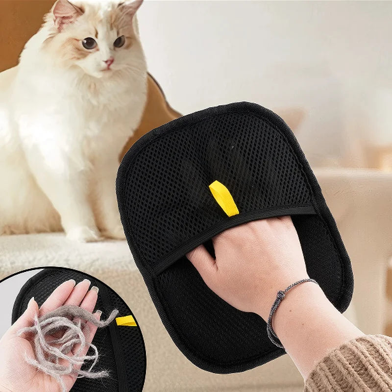 2-in-1 Pet Grooming Glove & Hair Remover Brush